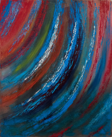 Картина под названием "Colorful air" - Zenovii Mirchuk, Подлинное произведение искусства, Масло