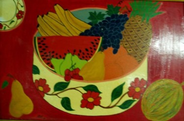 Pintura titulada "Frutero con sandia" por Zoa Torralbo, Obra de arte original
