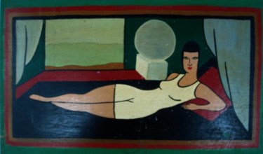 Pintura titulada "Mujer tumbada" por Zoa Torralbo, Obra de arte original