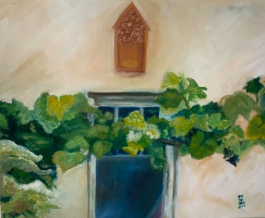 Peinture intitulée "La Vigne de Sainte…" par Zoé Valy, Œuvre d'art originale, Huile Monté sur Châssis en bois