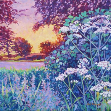 Peinture intitulée "Afternoon Light" par Zoe Norman, Œuvre d'art originale, Huile Monté sur Châssis en bois