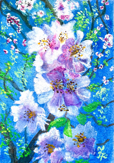 Peinture intitulée "Pureté" par Zoé Valy, Œuvre d'art originale, Acrylique