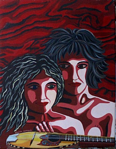 Painting titled "ΚΟΚΚΙΝΗ ΠΡΟΣΕΥΧΗ (r…" by Alexandros Androulakis, Original Artwork