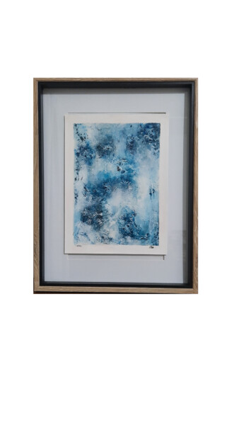 Картина под названием "Sea Blue" - Zoha, Подлинное произведение искусства, Акрил