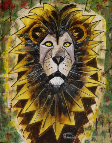 Painting titled "THOIRY" by Zol Artistic, Original Artwork, Acrylic Mounted on Wood Stretcher frame