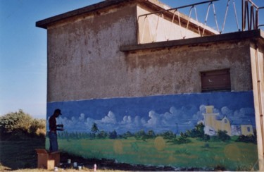 Malarstwo zatytułowany „Murale a préfailles…” autorstwa Zomo, Oryginalna praca