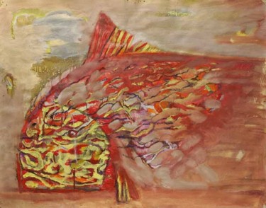 Painting titled "Уснувшая рыба" by Iurii Tsyganov, Original Artwork