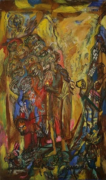Painting titled "Богоявление" by Iurii Tsyganov, Original Artwork