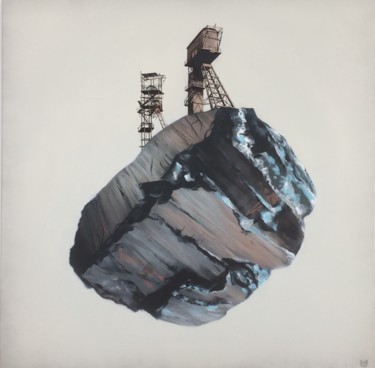 Peinture intitulée "Albert Funk Schacht…" par Zone56, Œuvre d'art originale, Bombe aérosol