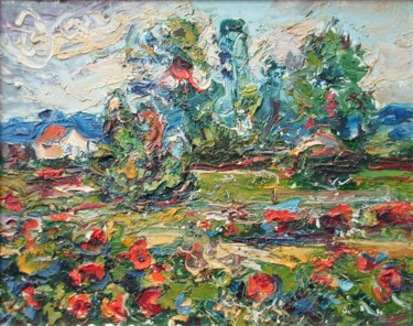 Painting titled "Spring Call" by Zoran Andrić, Original Artwork, Oil