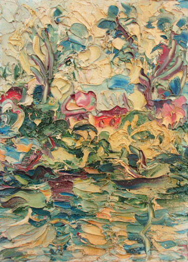 Malerei mit dem Titel "Marmalade houses" von Zoran Andrić, Original-Kunstwerk, Öl