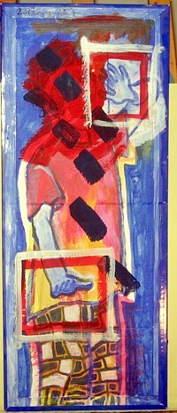 Malerei mit dem Titel "figur" von Zoran Komatinović, Original-Kunstwerk