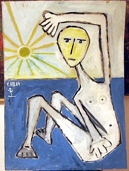 Malerei mit dem Titel "figur X" von Zoran Komatinović, Original-Kunstwerk