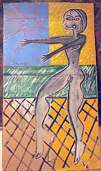 Malerei mit dem Titel "woman X" von Zoran Komatinović, Original-Kunstwerk