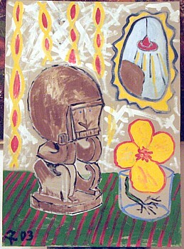 Malerei mit dem Titel "sitting Y" von Zoran Komatinović, Original-Kunstwerk