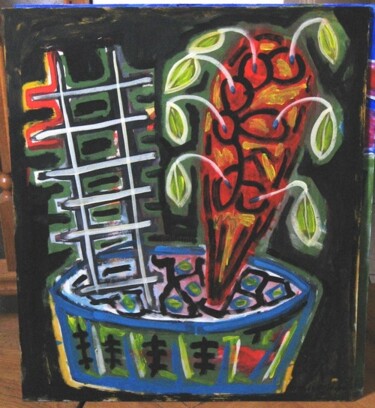 Malerei mit dem Titel "Kaktus" von Zoran Komatinović, Original-Kunstwerk