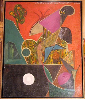 Malerei mit dem Titel "das rätsel des alge…" von Zoran Komatinović, Original-Kunstwerk