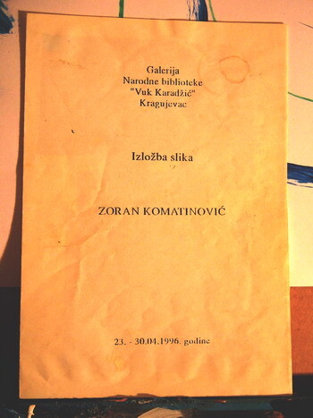 Collagen mit dem Titel "1996-stadtbuecherei…" von Zoran Komatinović, Original-Kunstwerk