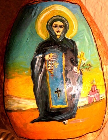 Painting titled "Sv. Petka" by Zoran Komatinović, Original Artwork