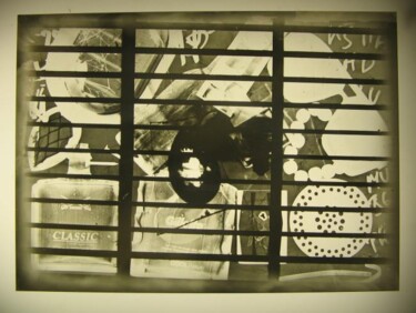 Collagen mit dem Titel "fotogramm..." von Zoran Komatinović, Original-Kunstwerk