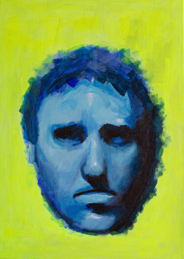 Malerei mit dem Titel "Far Blue" von Zoran Marjanovic, Original-Kunstwerk, Acryl