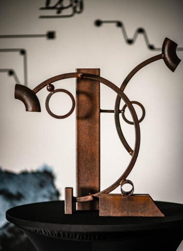 Skulptur mit dem Titel "'' Sunn Flowers "'" von Zoran Sculptor, Original-Kunstwerk, Metalle