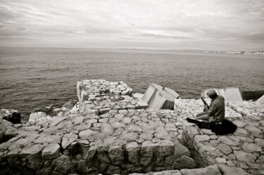 Photographie intitulée "SAXOPHONE & MER" par Zoran Sojic, Œuvre d'art originale, Photographie numérique