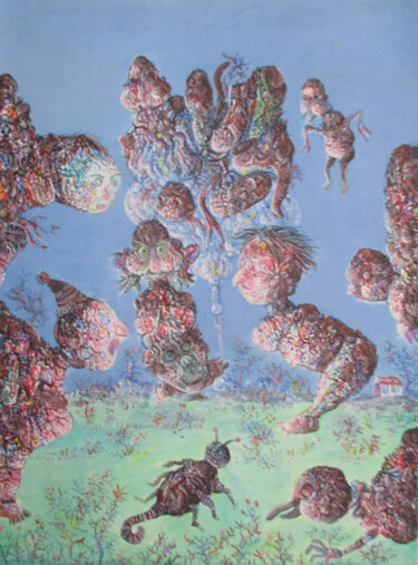 Картина под названием "A BENG" - Zoran Zugic, Подлинное произведение искусства, Акрил Установлен на Деревянная рама для носи…
