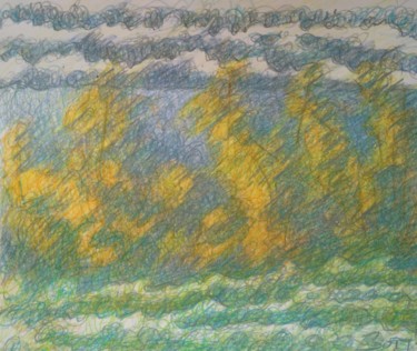 Рисунок под названием "Golden Autumn" - Zory, Подлинное произведение искусства, Карандаш