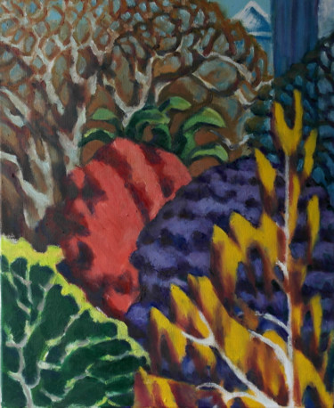 Картина под названием "Exotic Fields II" - Zory, Подлинное произведение искусства, Масло