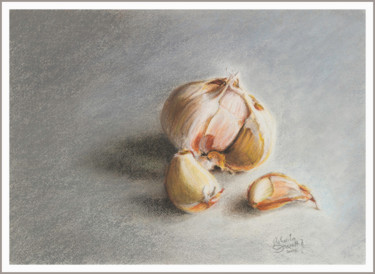 Zeichnungen mit dem Titel "aglio.jpg" von Roberto Zorzettig, Original-Kunstwerk, Pastell