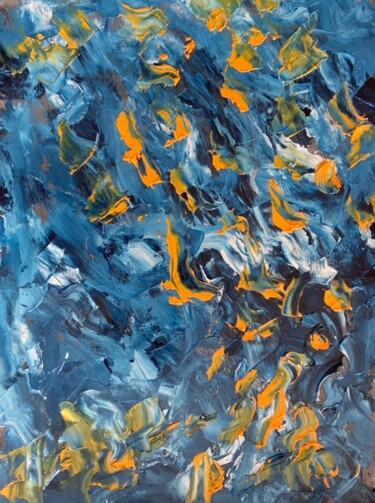Painting titled "CompoAbstraite 0934" by Zosan Naroz, Original Artwork, Oil