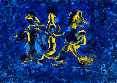 Painting titled "Abstraction 12.23" by Zosan Naroz, Original Artwork, Oil