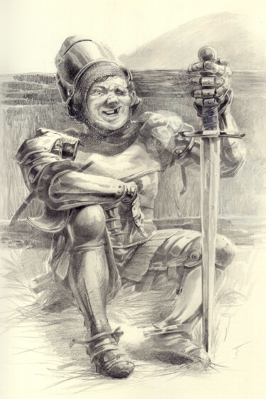 Drawing titled "After battle" by Zosch, Original Artwork, Pencil