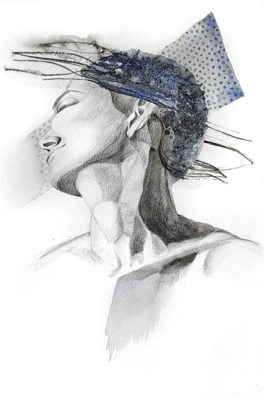 「Голова」というタイトルの描画 Zoia Ahatinaによって, オリジナルのアートワーク, 鉛筆