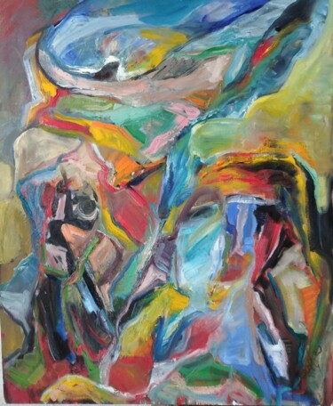 Картина под названием "Создание Лилит" - Artem Zotov, Подлинное произведение искусства, Масло Установлен на Деревянная рама…