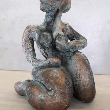 Sculpture titled "POESIE" by Zou.Sculpture, Original Artwork, Terra cotta