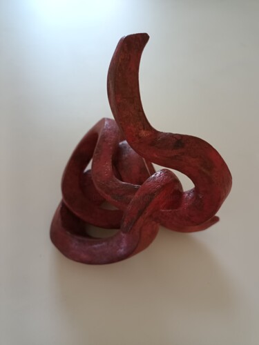 Escultura intitulada "RUBAN" por Zou.Sculpture, Obras de arte originais, Terracota