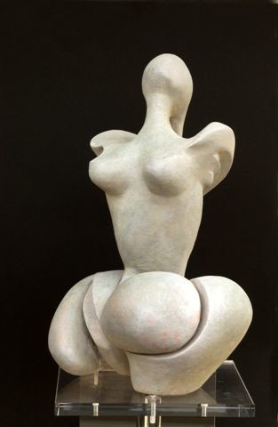 Sculpture intitulée "Persévérance" par Zou.Sculpture, Œuvre d'art originale, Terre cuite