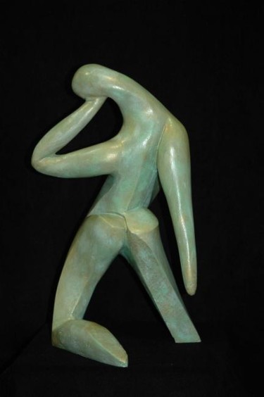Sculpture intitulée "Optimisme" par Zou.Sculpture, Œuvre d'art originale, Résine