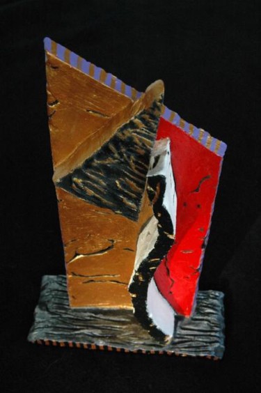 Sculpture titled "trophée gagnant" by Zou.Sculpture, Original Artwork