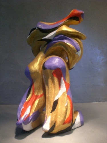 Sculpture intitulée "boulette(arrière)" par Zou.Sculpture, Œuvre d'art originale