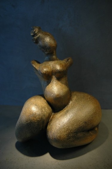 Sculpture intitulée "Avenir" par Zou.Sculpture, Œuvre d'art originale, Terre cuite