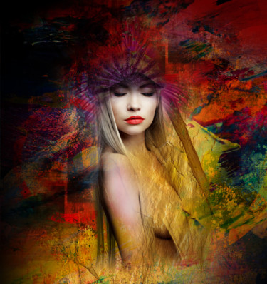 Digital Arts titled "Poppea" by Edit Zs. Toth (The GRAPH Collection), Original Artwork, 2D Digital Work