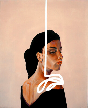 Peinture intitulée "Weight of world" par Ztn Artist, Œuvre d'art originale, Acrylique Monté sur Châssis en bois