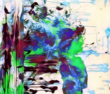 Картина под названием "abstraction.jpg" - Michael Zubenco, Подлинное произведение искусства, Масло