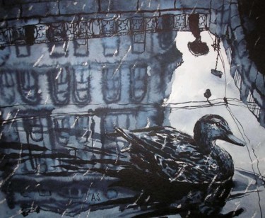 Рисунок под названием "Duck" - Aleksey Zuev, Подлинное произведение искусства