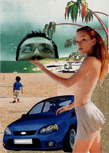 Collages titled "Papa is a mirage" by Aleksei Zuev, Original Artwork, Collages