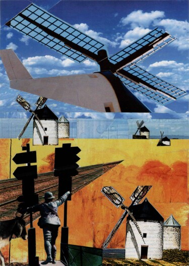 Collages titled "Helicopter" by Aleksei Zuev, Original Artwork, Collages