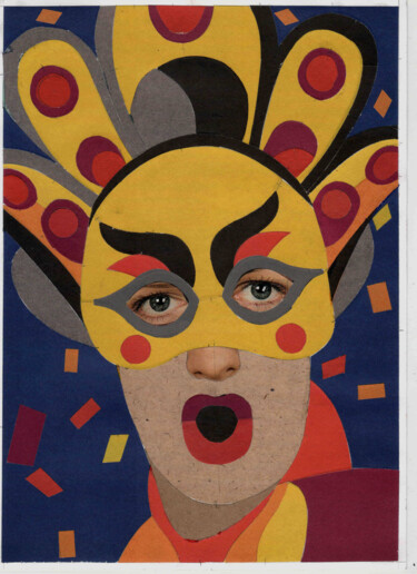 Collages intitolato "Mask" da Aleksei Zuev, Opera d'arte originale, Collages